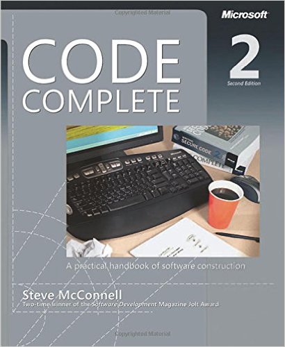 stackoverflow - Code Complete A Practical Handbook of Software Construction